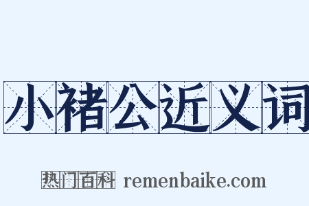 小褚公近义词是什么意思的图片